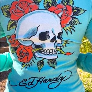 Ed Hardy womens hoody size M